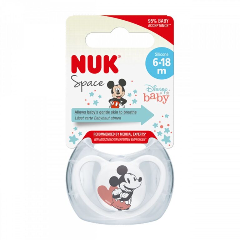 Šidítko Space NUK 6-18m Disney Mickey Mouse šedá - Image 2