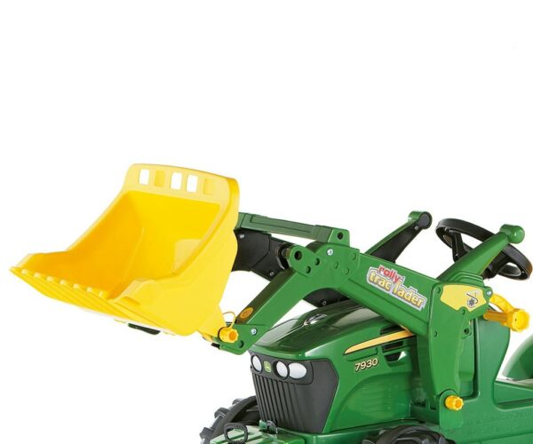 Šlapací traktor nakladač Rolly Toys John Deere Farmtrac zelený - Image 2