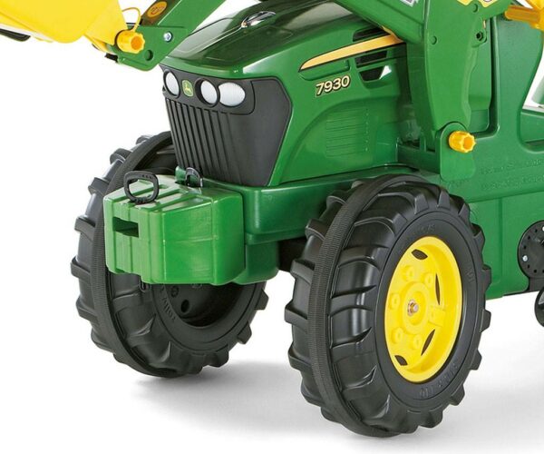 Šlapací traktor nakladač Rolly Toys John Deere Farmtrac zelený - Image 3