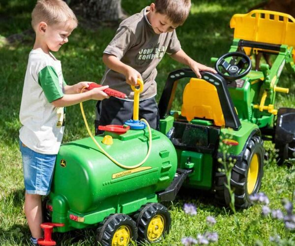 Šlapací traktor nakladač Rolly Toys John Deere Farmtrac zelený - Image 11